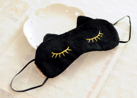Cat Eyelash Sleep Mask - Travel Light Blocking Eye Mask