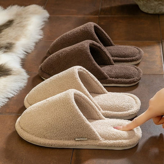 Fluffy Faux Fur Indoor Slippers – Non-Slip EVA Sole