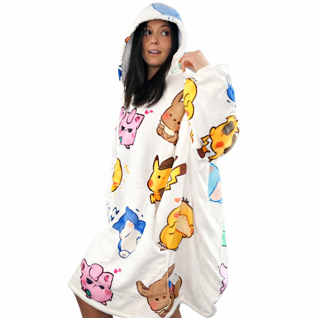 Pokémon Wearable Blanket Hoodie for Kids & Adults - Cozy Ritual