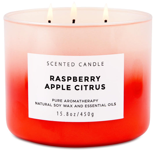 Raspberry Apple Citrus Soy Candle