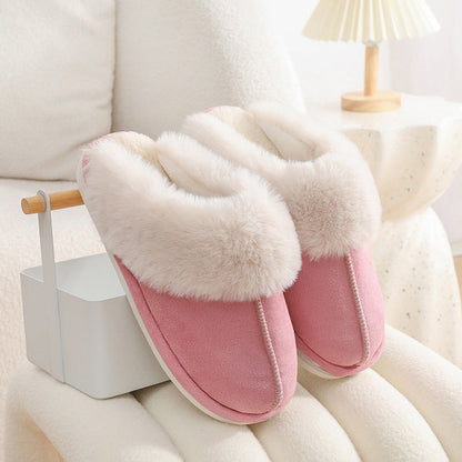 Plush Fur Slippers - Warm Non-Slip Indoor House Shoes