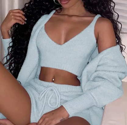 Women's 3-Piece Pajama Set