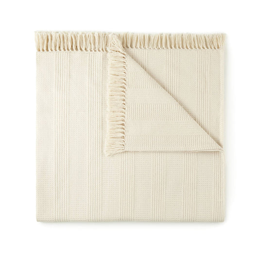 Organic Cotton Throw with Tassels