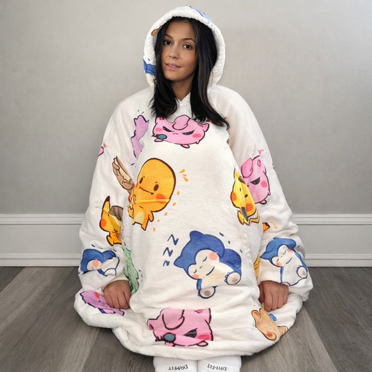 Pokémon Wearable Blanket Hoodie for Kids & Adults - Cozy Ritual