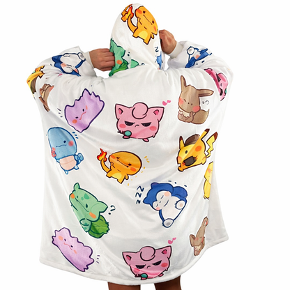 Pokémon Wearable Blanket Hoodie for Kids & Adults - Cozy Ritual
