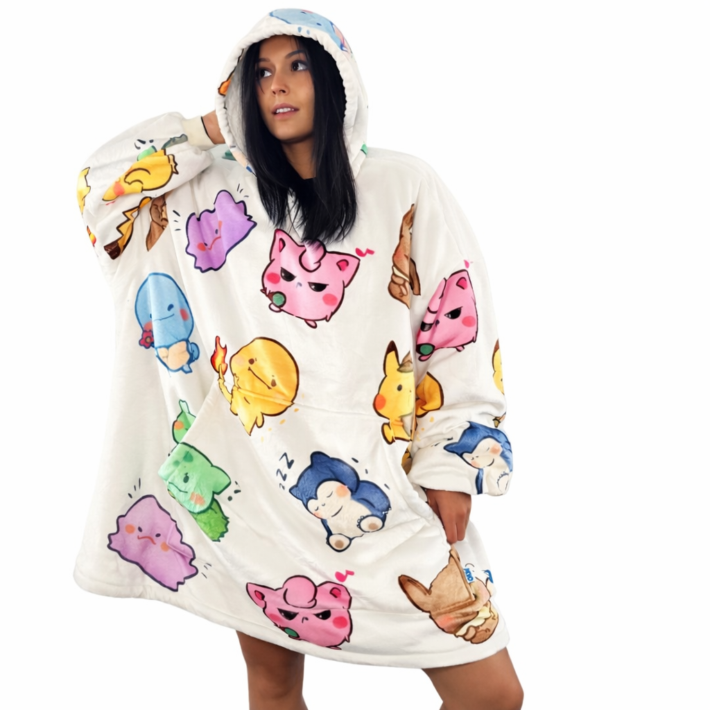 Pokémon Wearable Blanket Hoodie for Kids & Adults - Cozy Ritual
