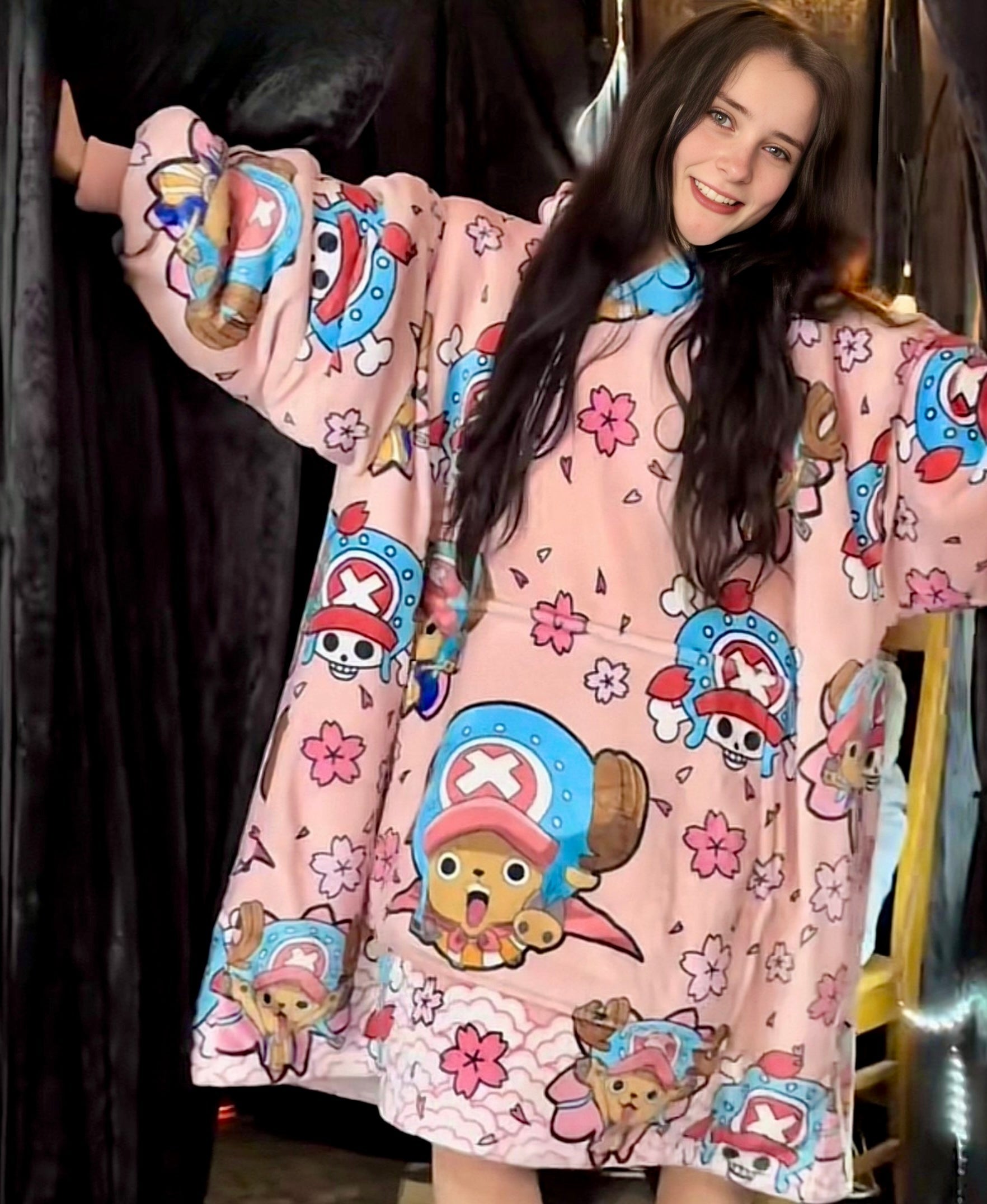 Tony Chopper One Piece Wearable Blanket Hoodie for Kids & Adults | OLM Toys - Cozy Ritual