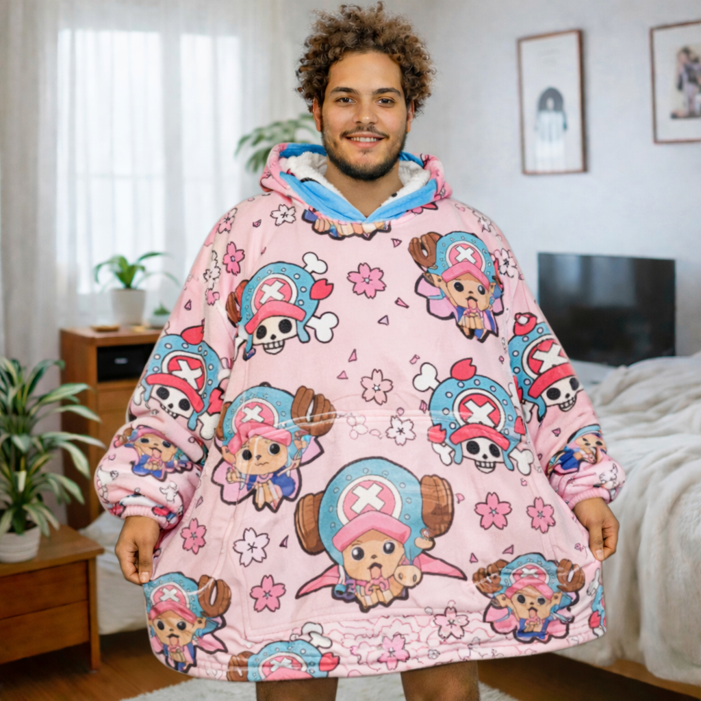 Tony Chopper One Piece Wearable Blanket Hoodie for Kids & Adults | OLM Toys - Cozy Ritual