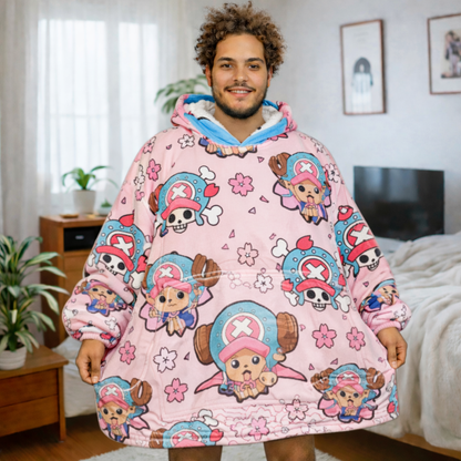 Tony Chopper One Piece Wearable Blanket Hoodie for Kids & Adults | OLM Toys - Cozy Ritual
