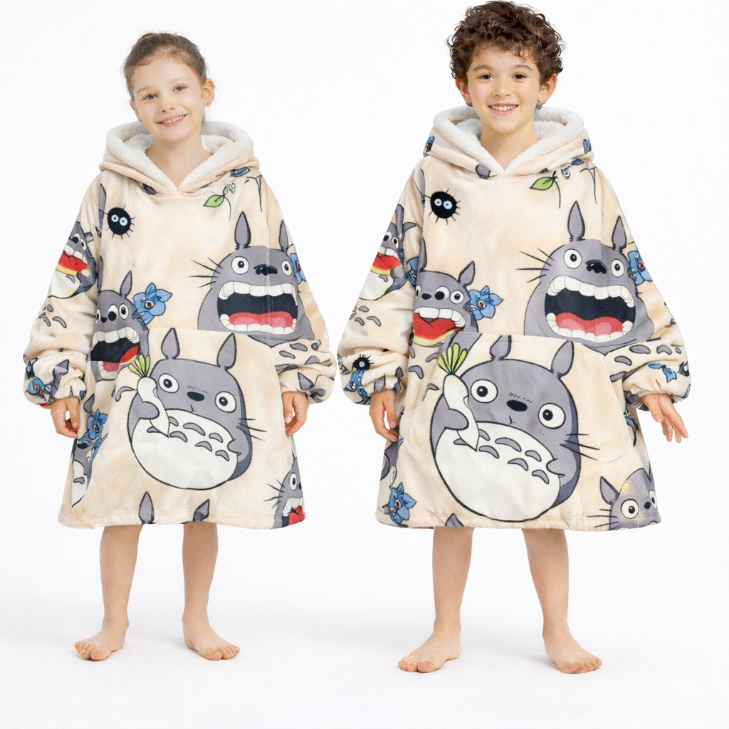 My Neighbor Totoro Wearable Blanket Hoodie for Kids & Adults | OLM Toys - Cozy Ritual