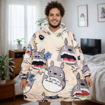 My Neighbor Totoro Wearable Blanket Hoodie for Kids & Adults | OLM Toys - Cozy Ritual