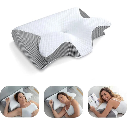 Cozy Ritual Memory Foam Cervical Pillow – Ergonomic Contour Pillow for Neck Pain Relief