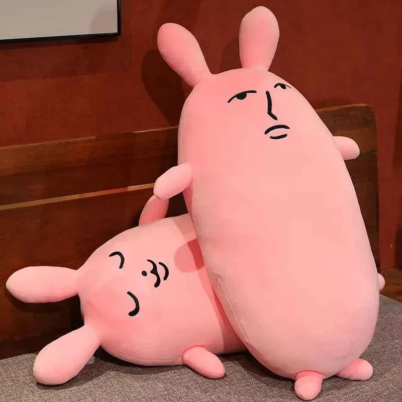 Creative Pink Rabbit Plush Toys Cute Bunny Long Pillow Soft