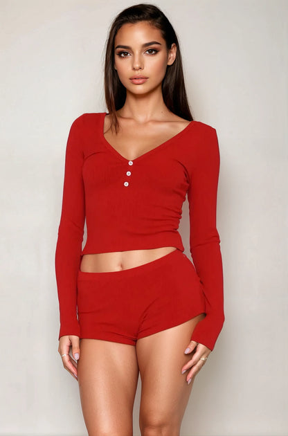 Soft Long Sleeve Loungewear Set