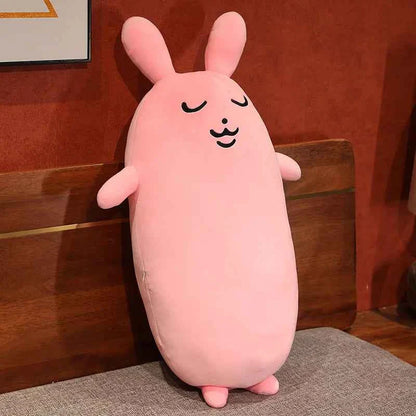 Creative Pink Rabbit Plush Toys Cute Bunny Long Pillow Soft