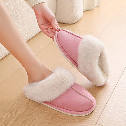 Plush Fur Slippers - Warm Non-Slip Indoor House Shoes