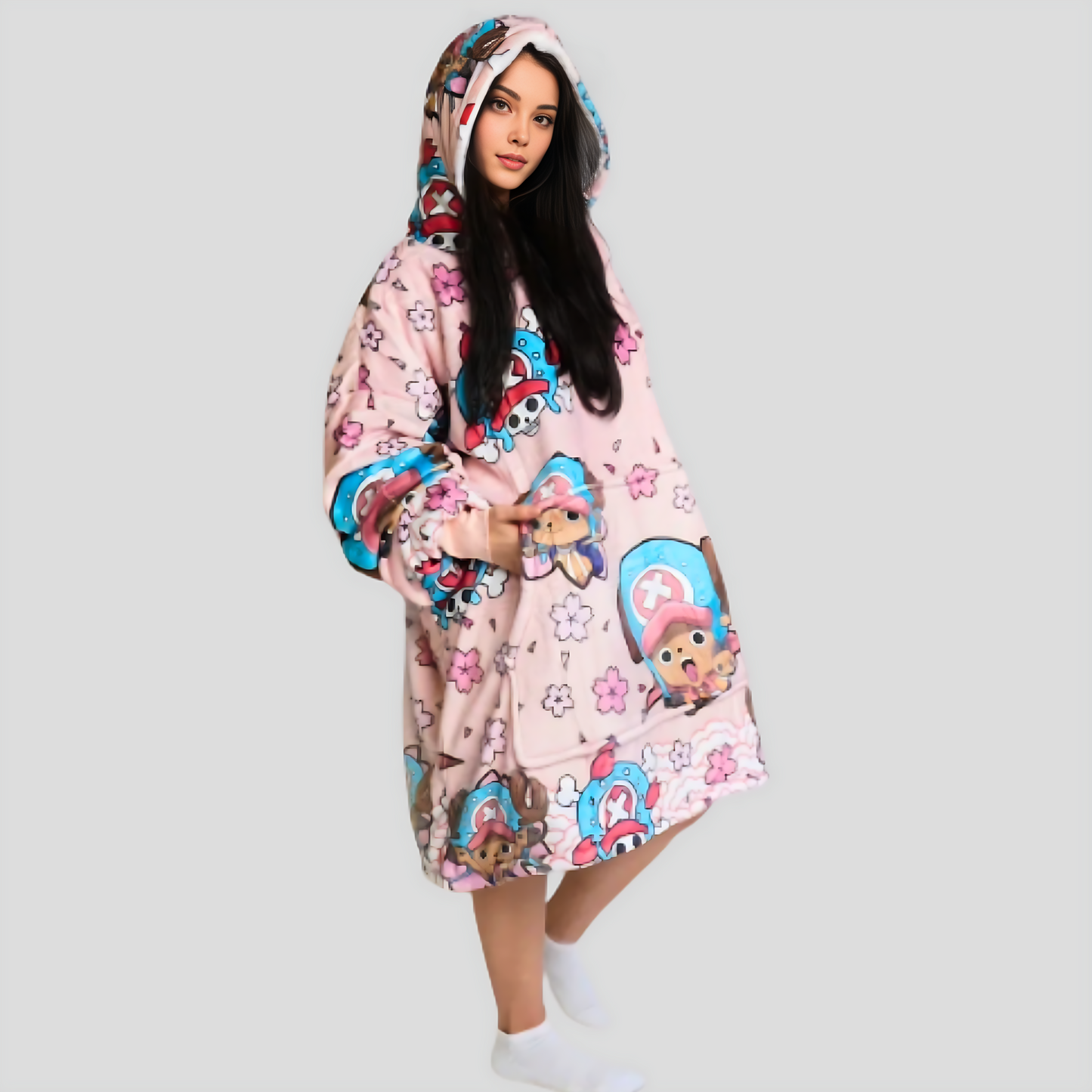 Tony Chopper One Piece Wearable Blanket Hoodie for Kids & Adults | OLM Toys - Cozy Ritual