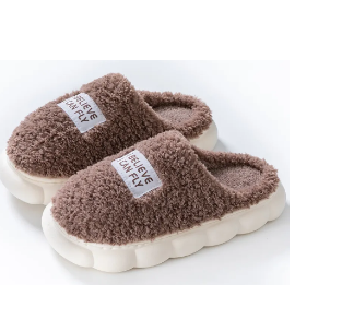 Fuzzy Unisex Non-Slip Winter Slippers (One Pair)