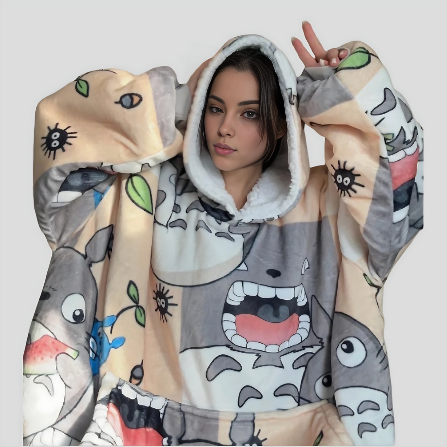 My Neighbor Totoro Wearable Blanket Hoodie for Kids & Adults | OLM Toys - Cozy Ritual