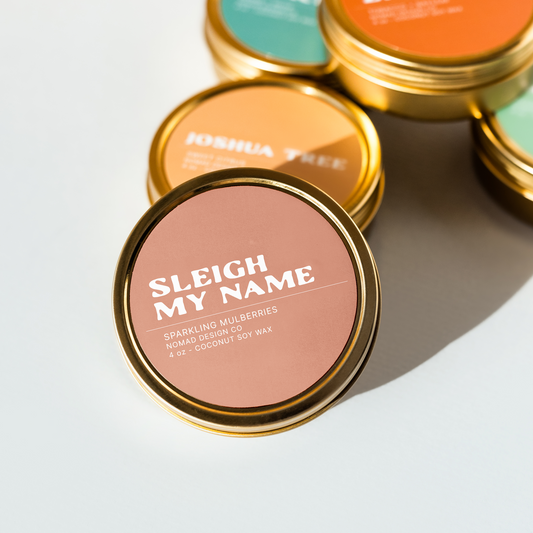 Sleigh My Name Travel Tin Candle (Second Sale)